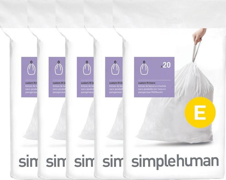 Produktbild Simplehuman Müllbeutel Code E, 20 l, 100 Stück (100x, 20 l)