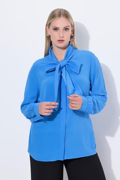 Image du produit Ulla Popken Blouse à manches longues avec châle intégré (42, 44)