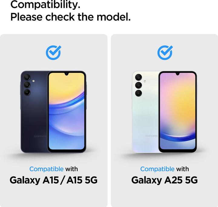 Immagine prodotto Spigen Glas.TR Slim Sam A15/A25 4G/5G 2szt./2pcs szkło hartowane AGL07447 (2 pz., Samsung Galaxy A15, Samsung Galaxy A15 5G, Samsung Galaxy A25 5G)