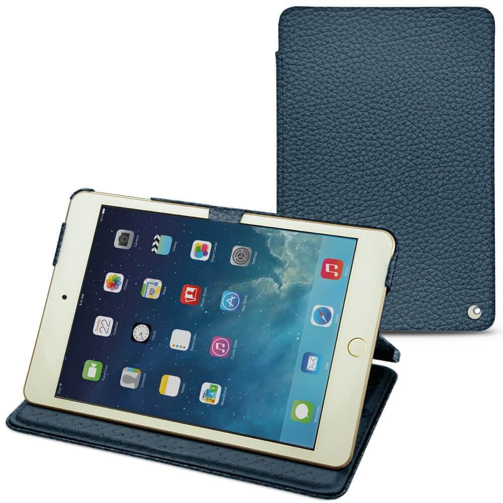 Thumbnail - Noreve Lederschutzhülle horizontal (iPad Mini 5), Tablet Hülle, Blau