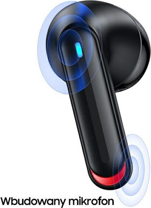Produktbild Usams Słuchawki Bluetooth 5.2 TWS NX10 Series Dual mic bezprzewodowe czarny/black BHUNX01 (ANC, 5 h, Kabellos)