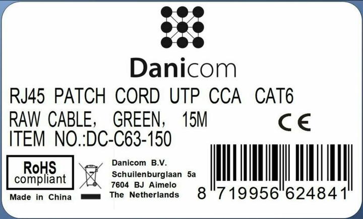Produktbild Dsit CAT 6 Netzwerkkabel U/UTP (CAT6, 15 m)
