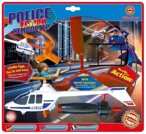 Produktbild Günther Flugspiele Freiflugmodell Police Hubschra