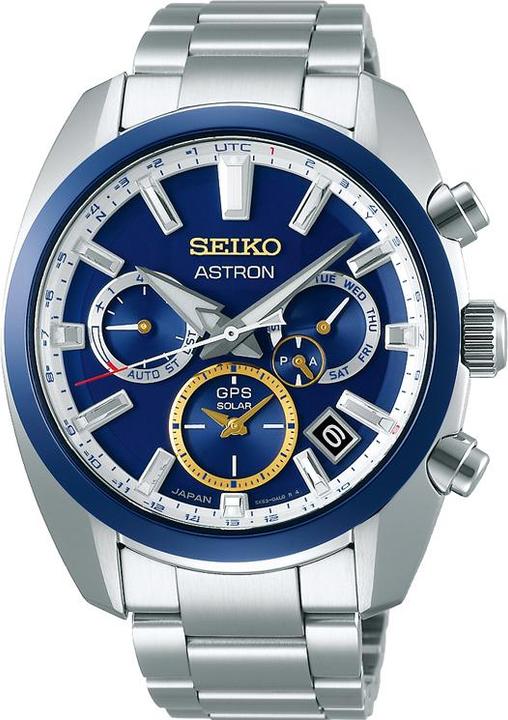 Actual product image Seiko Astron GPS Solar Dual Time Novak Djokovic Limited Edition (Digital watch, Hybrid watch, 43 mm)