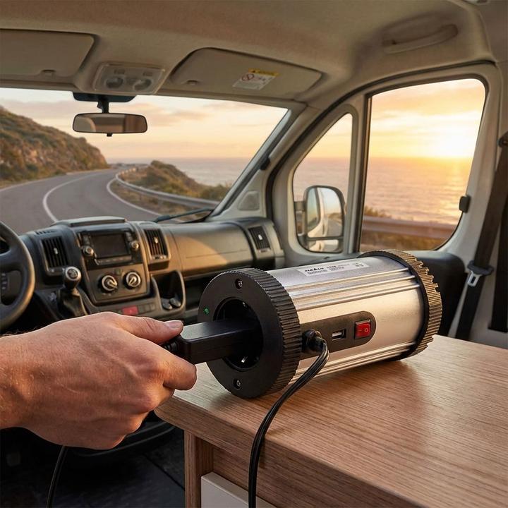 Actual product image Nedis Power Inverter änderte Sinus-Wellen - Eingangsspannung: 12 V DC - Geräteausgangsanschluss: Typ