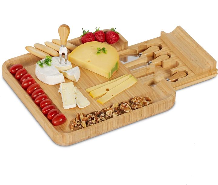 Produktbild Relaxdays Käsebrett Set