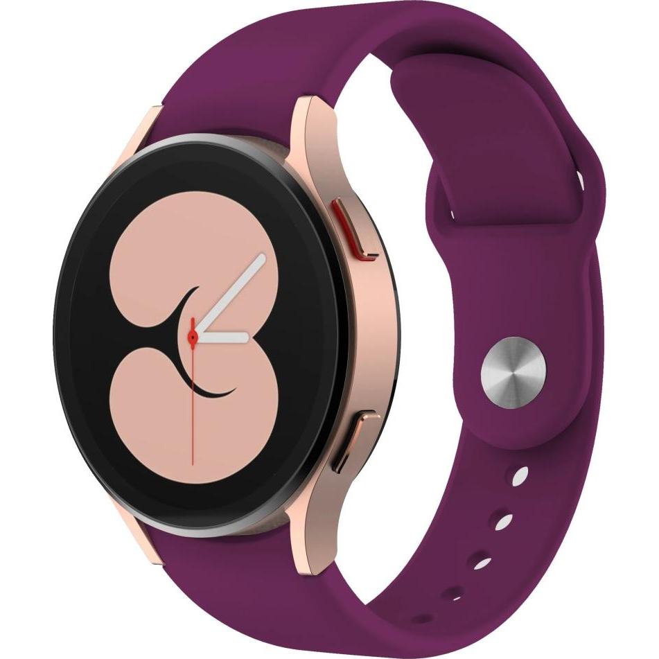 Screenguard Silicone Strap Sportarmband (Silikon, Galaxy Watch4 (44 mm)), Uhrenarmband, Violett