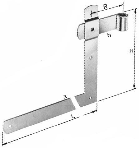 Werkstarck Blind angle hinges with long leg riveted over