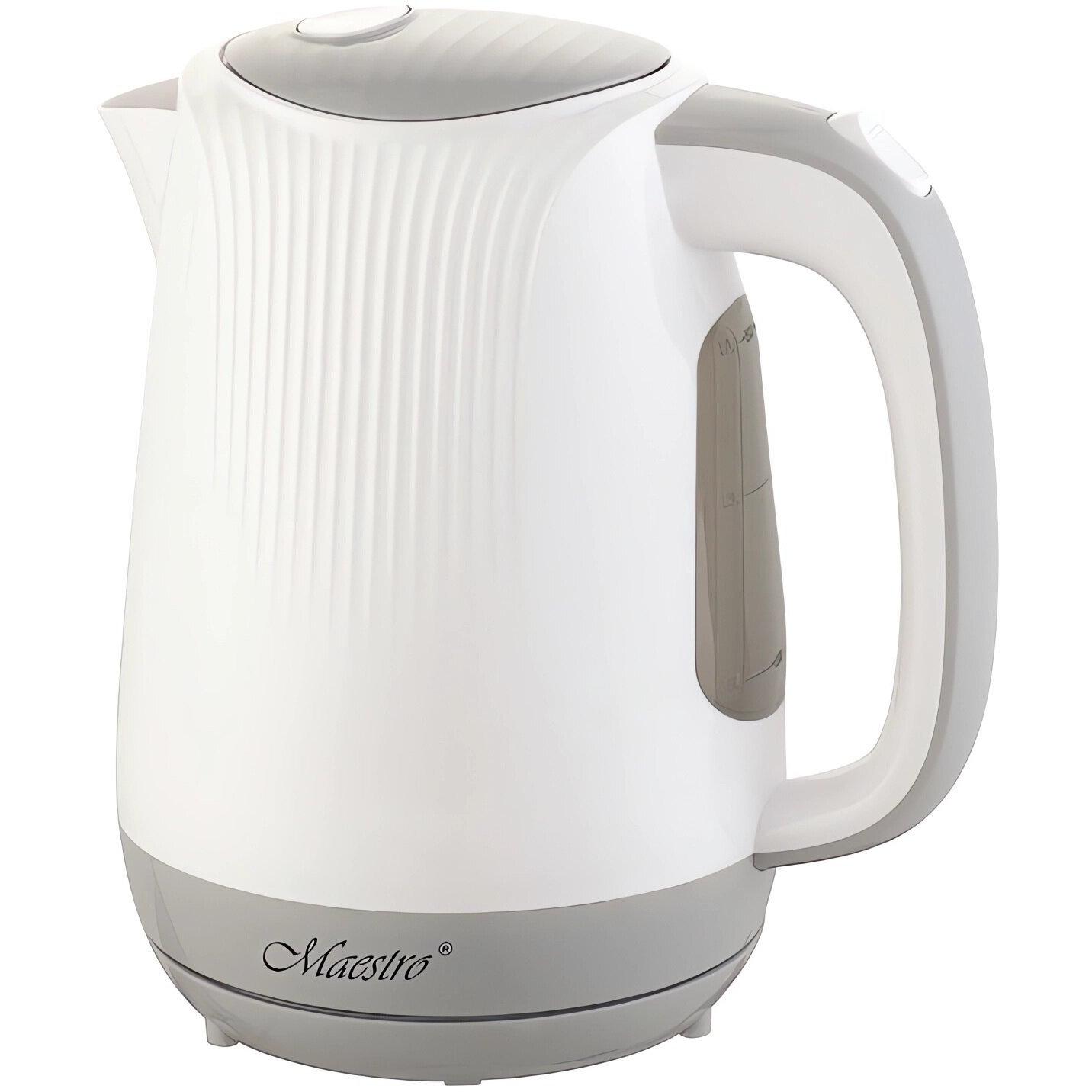 Feel-Maestro MR042 Waterkoker, Waterkoker, Wit, Grijs