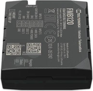 Actual product image Teltonika FMB120 GNSS/GSM/Bluetooth Tracker with Internal GNSS/GSM Antenna & Battery Fleet Management