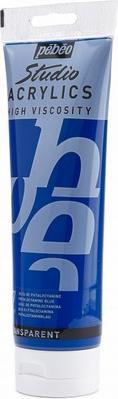 Actual product image Pebeo Studio Acrylics fine acrylic (Phthalocyanine blue, 250 ml)