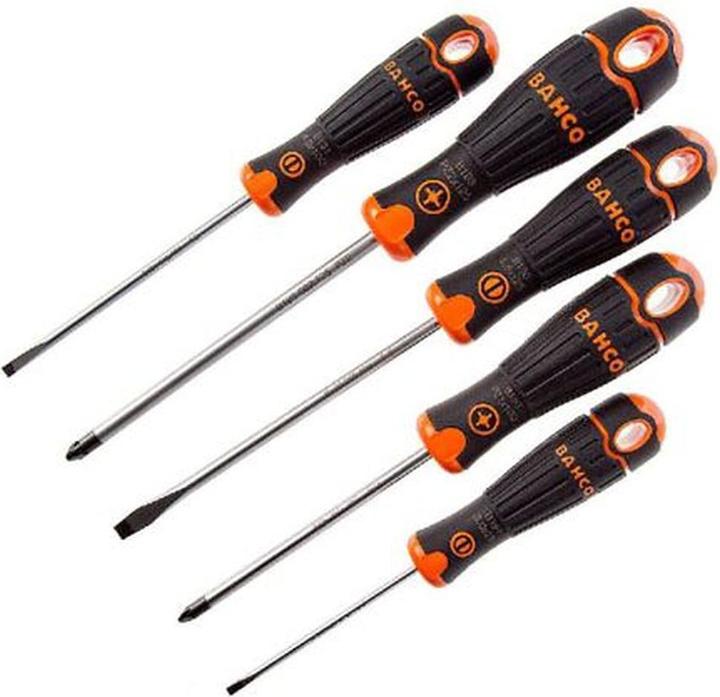 Produktbild Bahco 8pcs Screwdriver Set Slotted/Ph (Phillipps-Kreuzschlitz (PH))