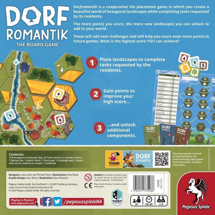 Produktbild Pegasus Dorfromantik - The Board Game (engl/Spiel des Jahres 2023) (Englisch)