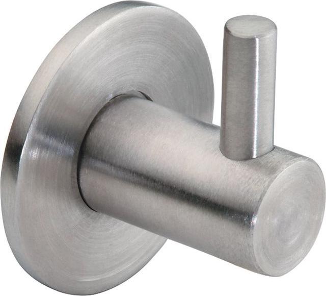 Produktbild Haken rund Rosette 35mm Edelstahl gebürstet matt