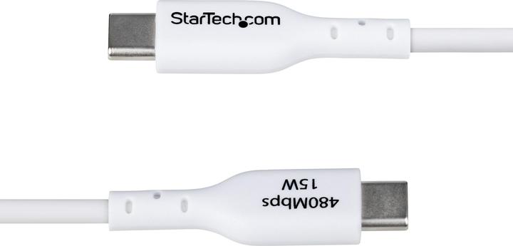 Produktbild StarTech Cable USB-A to USB-C 1m White (1 m, USB 2.0, 15 W)