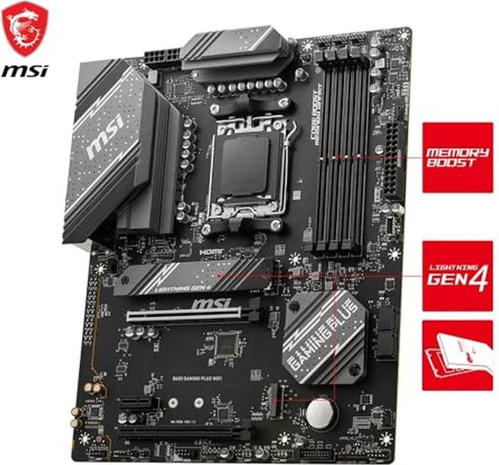 Produktbild MSI B650 GAMING PLUS WIFI (AM5, AMD B650, ATX)