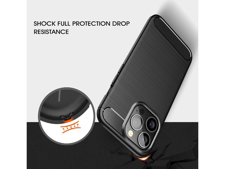 Produktbild Screenguard Carbon Brushed Soft TPU Case (Apple iPhone 14 Pro)