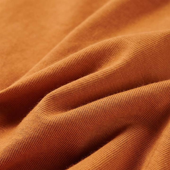 Immagine prodotto vidaXL Camicia da bambino a maniche lunghe ocra scuro 128,Materiale: 100 (128)