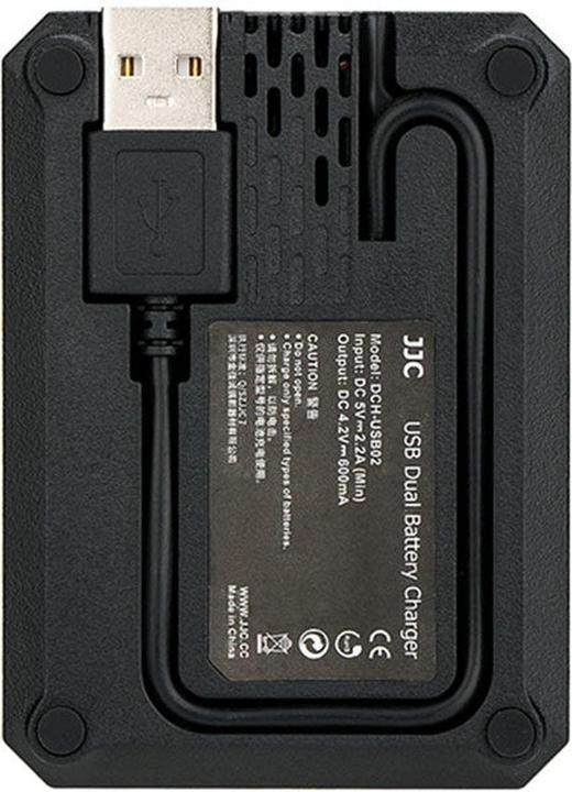 Image du produit JJC Fuji DCH NP95 USB Dual BatteryCharger (pour Fujifilm NP 95 / Ricoh DB 90) (Chargeur de batterie d'appareil photo)