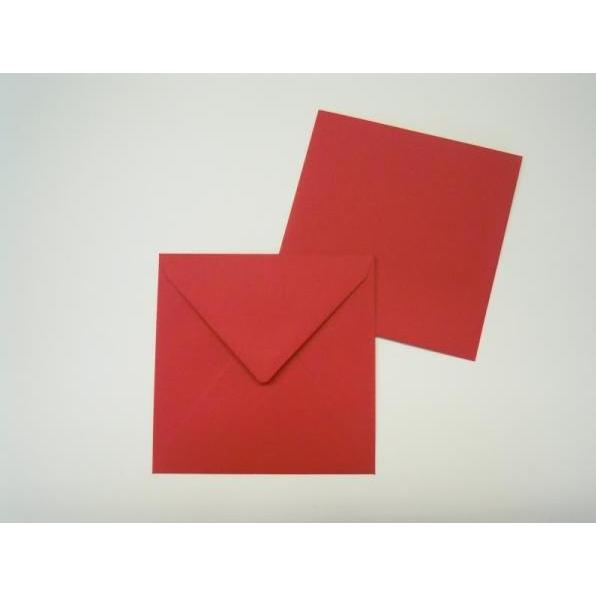 Blanke, Briefumschlag, Briefumschläge 125x140mm 100g/qm gummiert VE=100 Stück rot (100 x)