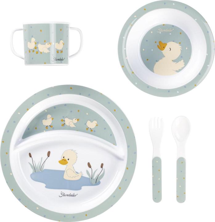 Actual product image Sterntaler Edda crockery set, stone green