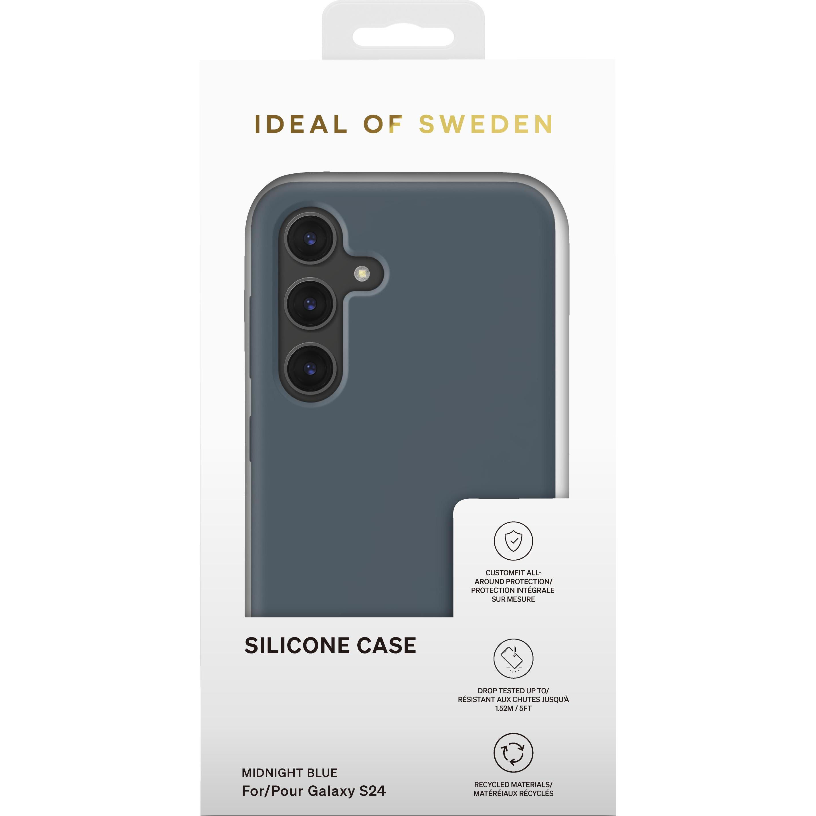 Thumbnail - iDeal Of Sweden Designer Silicone-Cover Midnight Blue (Samsung Galaxy S24), Smartphone Hülle, Blau