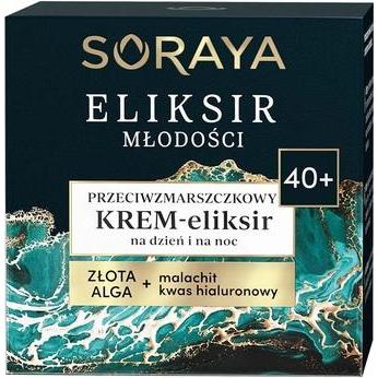 Soraya, Crema viso, Eliksir Młodości 40+ przeciwzmarszczkowy krem na dzień e noc 50ml (50 ml, Crema 24h)