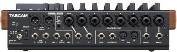 Actual product image Tascam Model 12 mixer with interface and cable (Studio- and Livemixer)