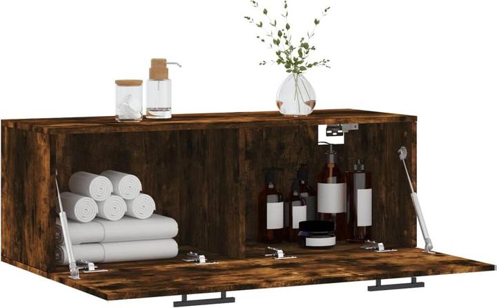 Immagine prodotto vidaXL Armadio a muro in rovere fumé 100x36,5x35 cm prodotto derivato dal legno (100 x 36,5 x 35 cm)
