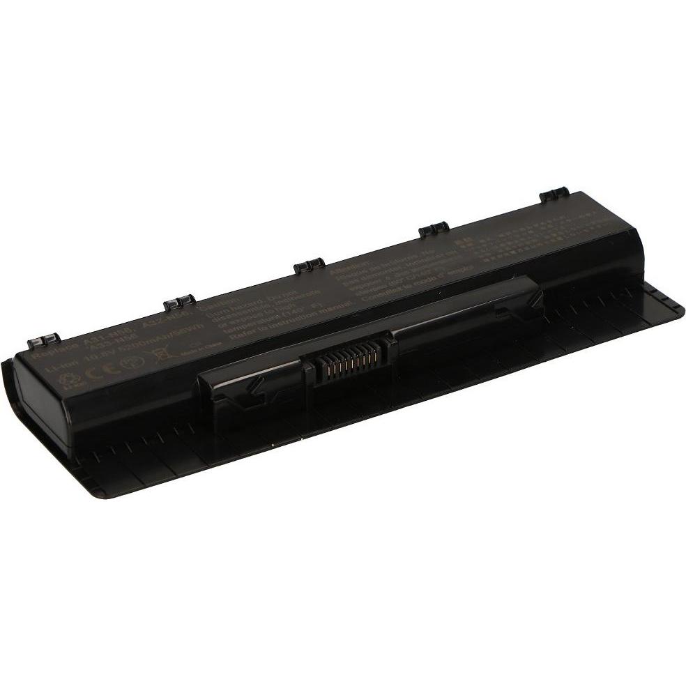2-Power Main Battery Pack 10.8V 5200mAh (6 Zellen, 5200 mAh), Notebook Akku, Schwarz