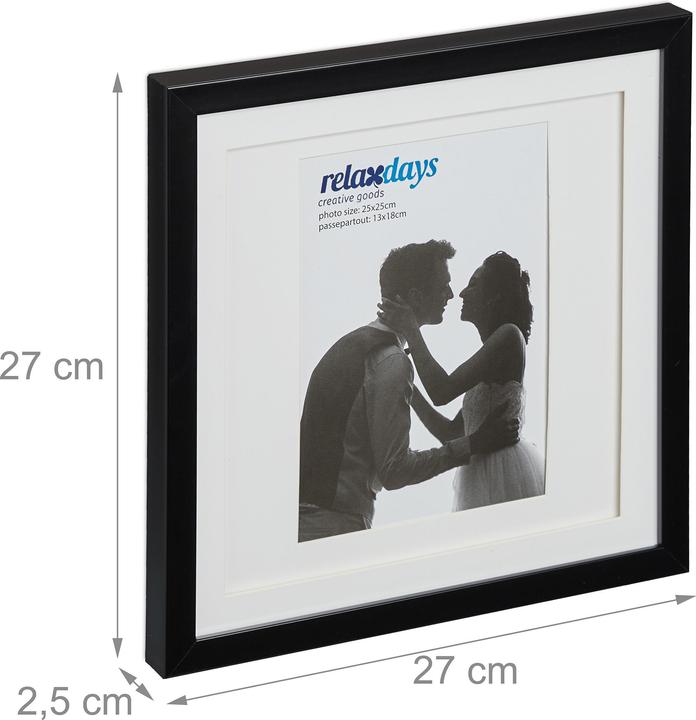 Productafbeelding Relaxdays 2x fotolijst (25 x 25 cm)
