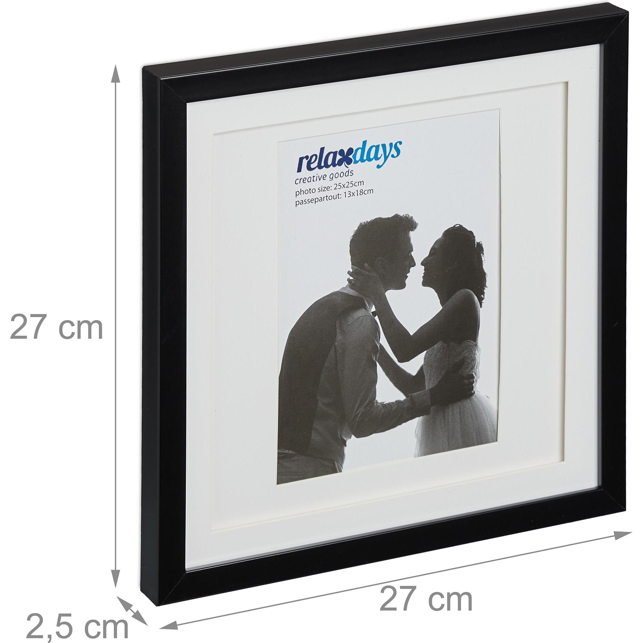 Thumbnail - Relaxdays, Bilderrahmen, 2x Bilderrahmen (25 x 25 cm)