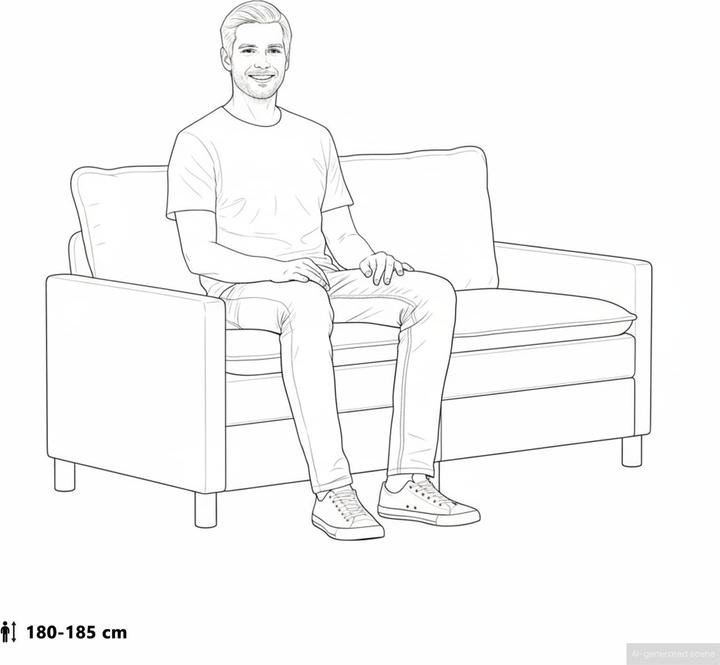 Produktbild vidaXL Modernes Sofa (2-Sitzer)