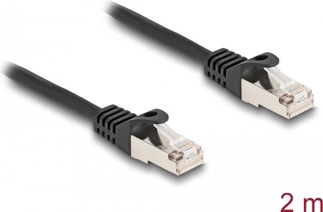 Actual product image Delock Cable RJ50 plug to RJ50 plug S/FTP 2 m black (S/FTP, 2 m)