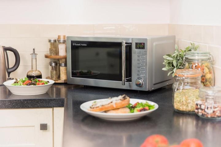 Image du produit Russell Hobbs RHM2031 – 20-Liter-Digitale Mikrowelle mit Grill, Edelstahl (20 l)