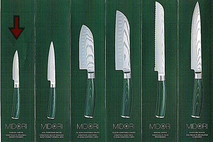 Produktbild Richardson Sheffield MIDORI Schälmesser, dunkelgrün (8 cm)