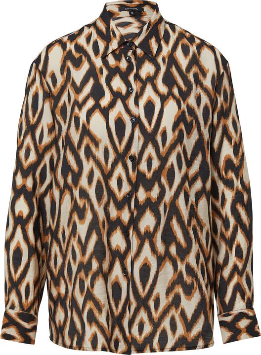 Produktbild Comma Bluse Lässige Hemdbluse aus Viskosemix mit All-over-Print (48)