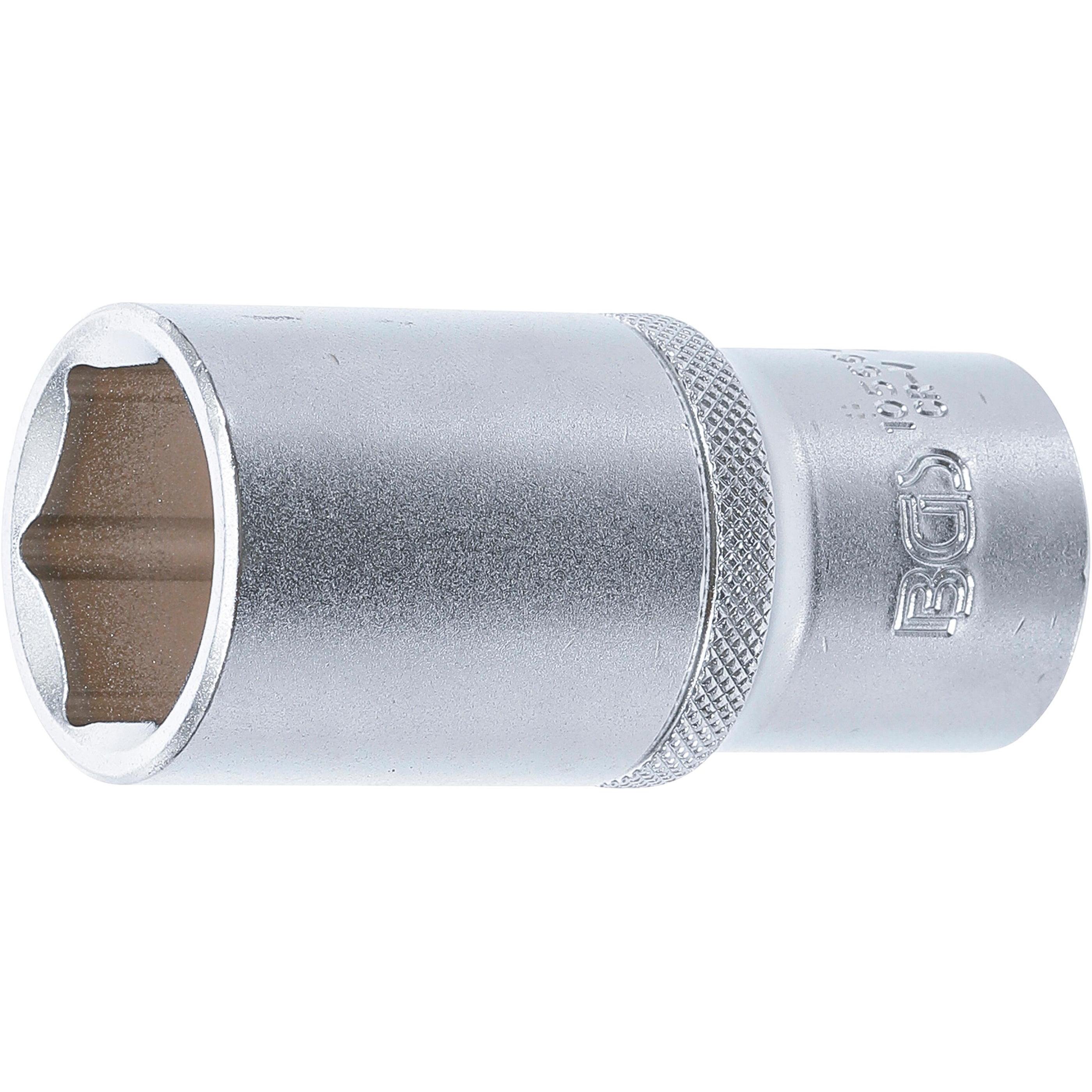 BGS, Steckschlüssel + Stecknuss, Steckschlüssel-Einsatz Sechskant, tief Antrieb Innenvierkant 12,5 mm (1/2") SW 26 mm (2...