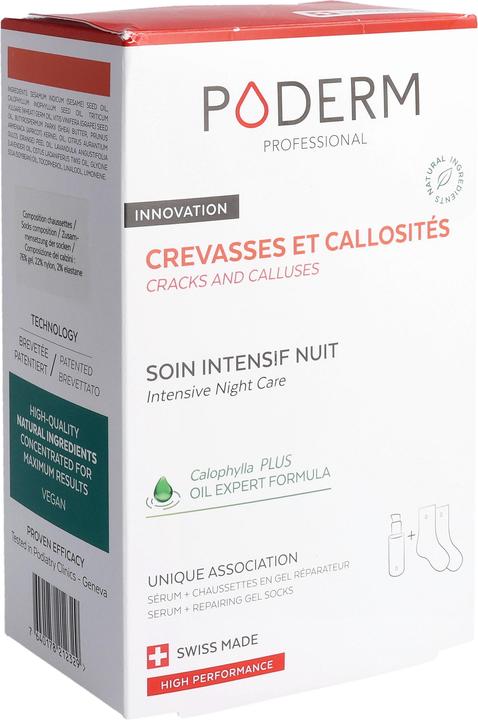 Produktbild Poderm Serum Hautrisse und Hornhaut + 1 Paar Gelsocken (Hornhautentferner, 710.03 ml)