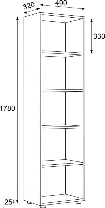 Image du produit VCM Ulas (49 x 32 x 178 cm)