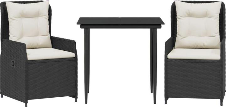 Image du produit vidaXL Meuble de jardin Ensemble de jardin 7pcs gris clair Poly rotin (160 cm)