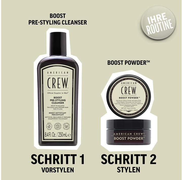 Produktbild American Crew Boost Pre-Styling Cleanser, 250ml (Flüssiges Shampoo, 250 ml)