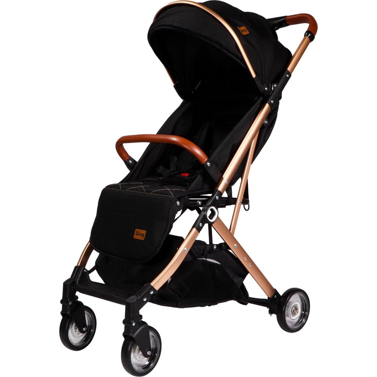 Summer Baby, Passeggino, Ding Vivo Wandelwagen - Zwart/Rose - Inklapbare buggy - Inclusief boodschappenmandje en zonnekap