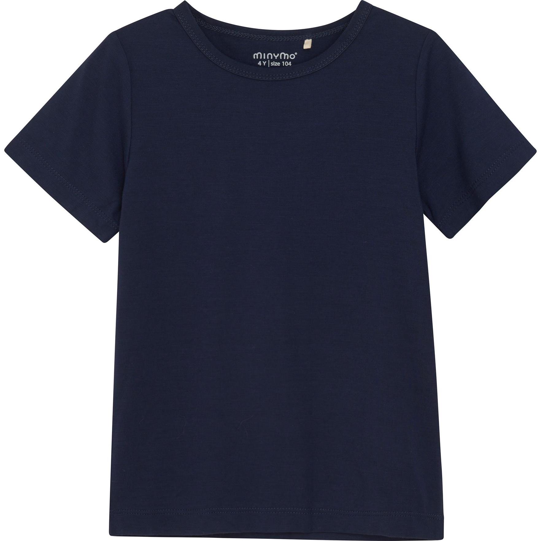 Minymo, Unisex, Shirt, Kid's Blouse S/S, Blau, (116)
