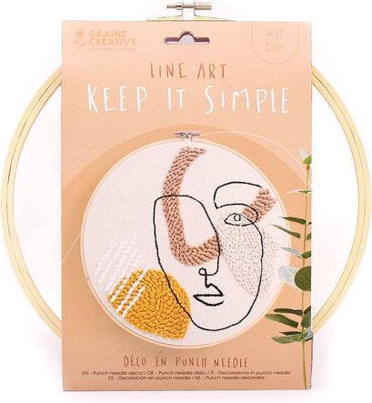 Produktbild Creative DIY Kit Line Art Stickerei Keep it simple