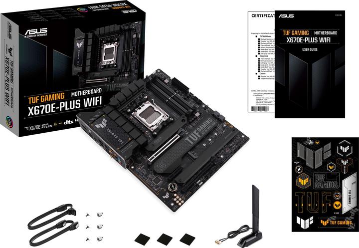 Actual product image ASUS TUF GAMING X670E-PLUS WIFI (AM5, AMD X670E, ATX)