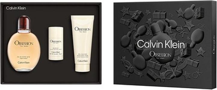 Actual product image Calvin Klein Obsession for Men Eau de Toilette Spray with Deodorant and Aftershave (Perfume set)