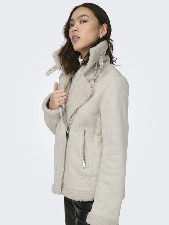 Actual product image Only Lapel collar jacket aviator jacket (S)