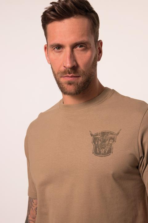 Actual product image JP1880 T-shirt, short sleeve, grill print, up to 8XL (4XL)