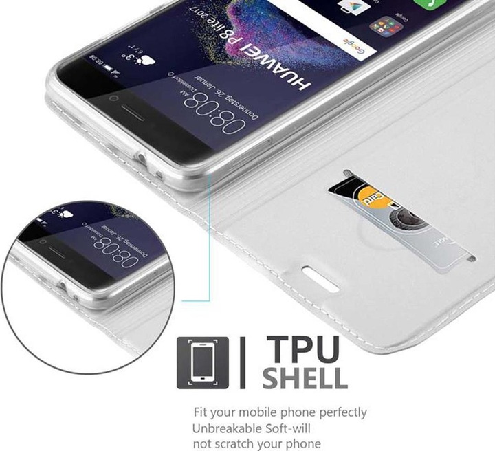 Actual product image Cadorabo Book Classy Style Cover (Huawei P8 Lite (2017))